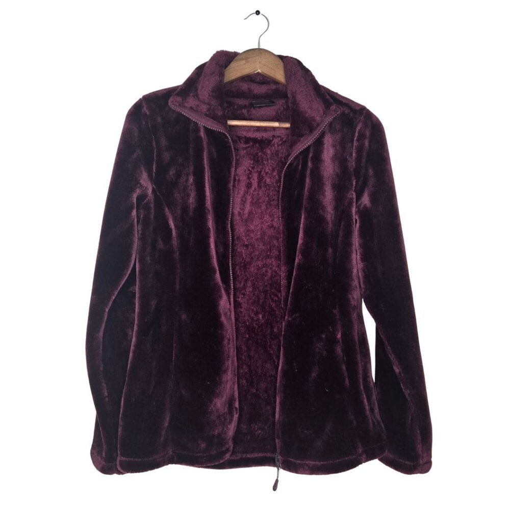 Maroon Plush Teddy Jacket